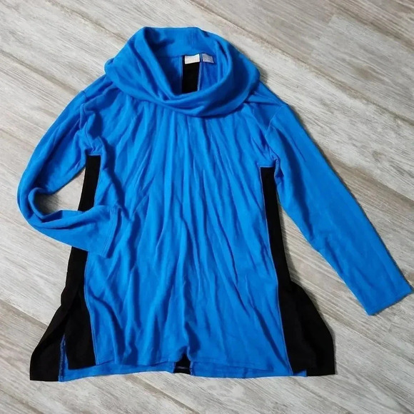 NWOT Chico's Zenergy Side-Split Cowl Neck Tunic - Picture 3 of 8